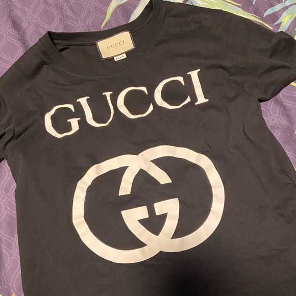 Gucci GG black logo T-shirt - Picture 2 of 4